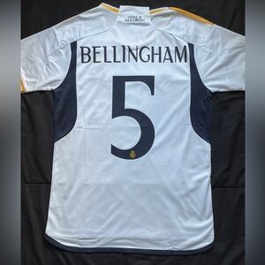 Bellingham #5 Real Madrid 23/24 S/M/L home jersey white Jude